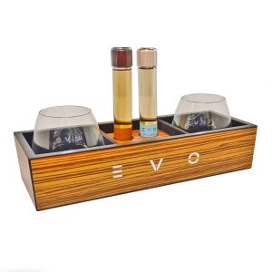 odev vassoio con bicchieri e provette grappa-enoteca san lorenzo riccione