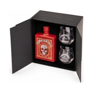 Amuerte Red Gin Carton Box con bicchieri - enoteca san lorenzo riccione