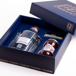 Cofanetto Fabbri: Dry Gin, Ciliege Speciali e Jigger (Gift Box)