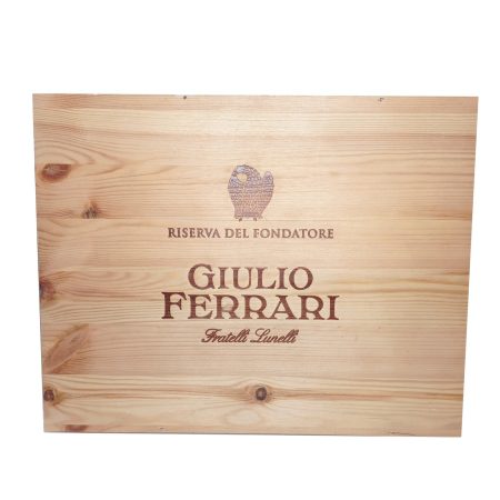 giulio ferrari ris fondatore cassetta 6 bottiglie fronte-enoteca san lorenzo riccione