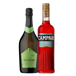 Kit Spritz Campari Premium: Bitter Campari+Valdobbiadene Ruggeri Brut