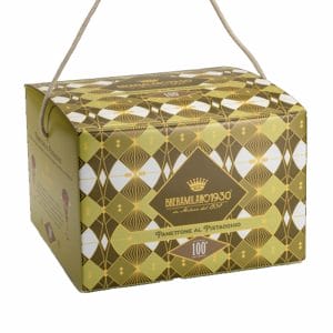 Breramilano panettone al pistacchio astucciato Art Déco-enoteca san lorenzo riccione