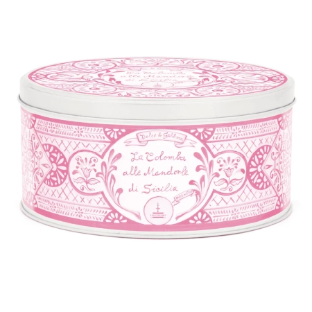 Fiasconaro Colomba Mandorle Di Sicilia Dolce&Gabbana latta rosa-enoteca san lorenzo riccione