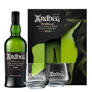 ardbeg ten+calici gift box-enoteca san lorenzo riccione
