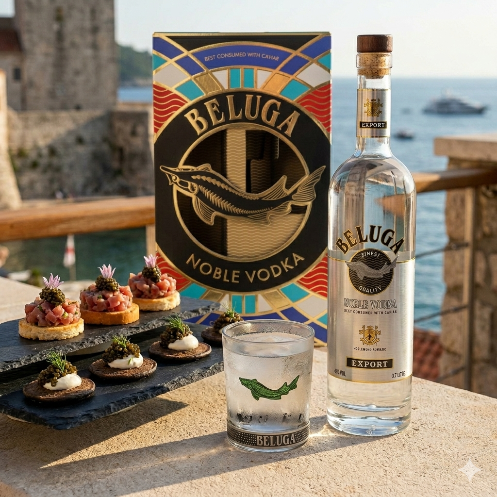 Beluga Vodka Noble con Bicchiere (Gift Box) 100cl - immagine 2