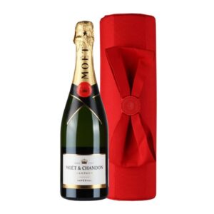 Moet & Chandon Champagne Brut Imperial Natale Bow Pouch - enoteca san lorenzo riccione