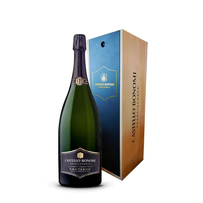 castello bonomi_cruperdu Castello Bonomi CruPerdu Franciacorta brut Magnum - enoteca san lorenzo